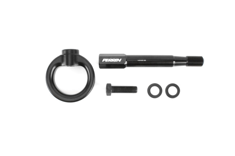 Perrin 18-21 WRX/STI / 13-20 & 2022 BRZ / 17-20 Toyota 86 Front Tow Hook Kit - Flat Black