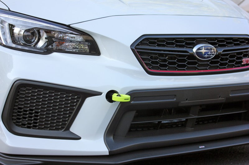 Perrin 18-21 WRX/STI / 13-20 & 2022 BRZ / 17-20 Toyota 86 Front Tow Hook Kit - Neon Yellow