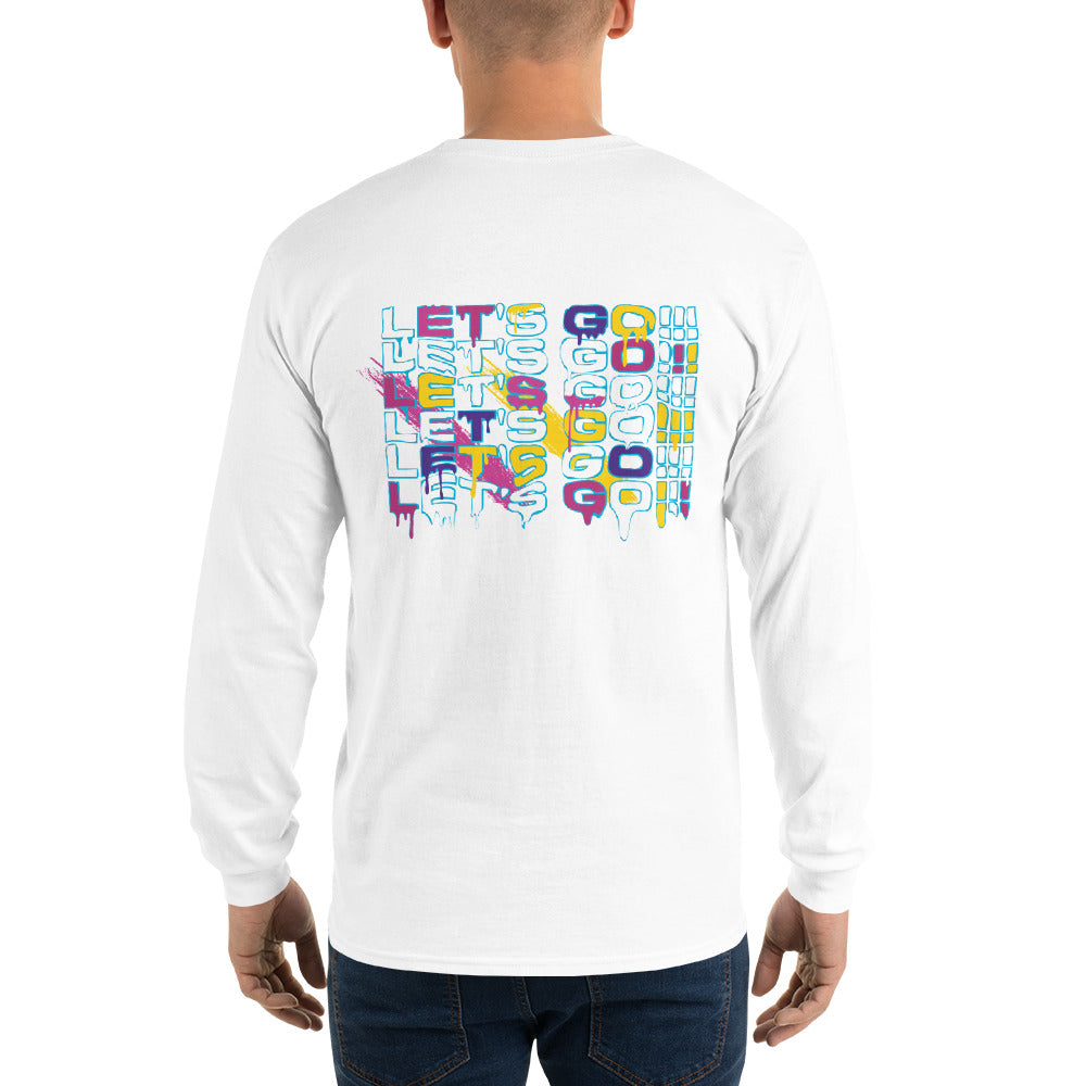 Ice Cream Drip Men’s Long Sleeve Shirt