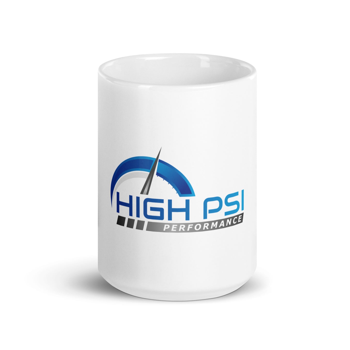 White glossy mug