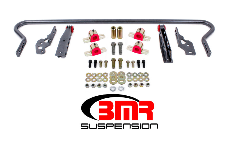 BMR 11-14 S197 Mustang Rear Hollow 25mm Adj. Sway Bar Kit w/ Bushings - Black Hammertone