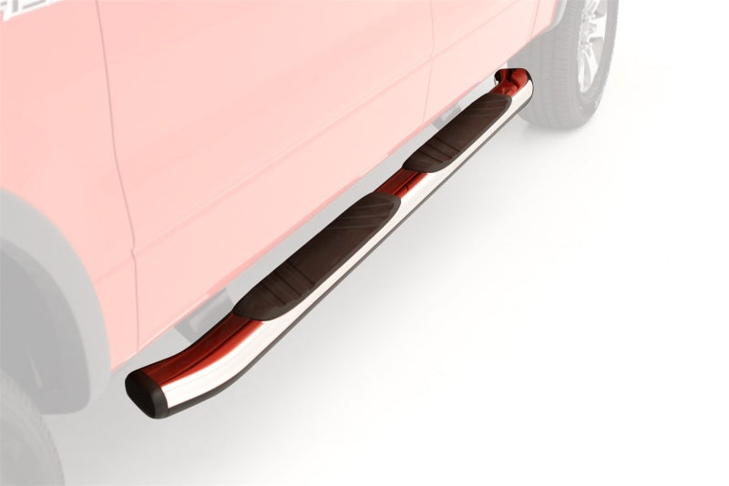 Lund 07-17 Chevy Silverado 1500 Ext. Cab (Excl. 11-17 Diesel) 5in. Oval Bent Nerf Bars - Chrome