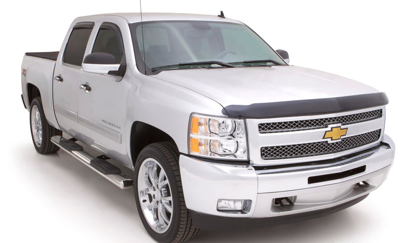 Lund 07-17 Chevy Silverado 1500 Ext. Cab 6in. Oval Straight Chrome Nerf Bars - Chrome