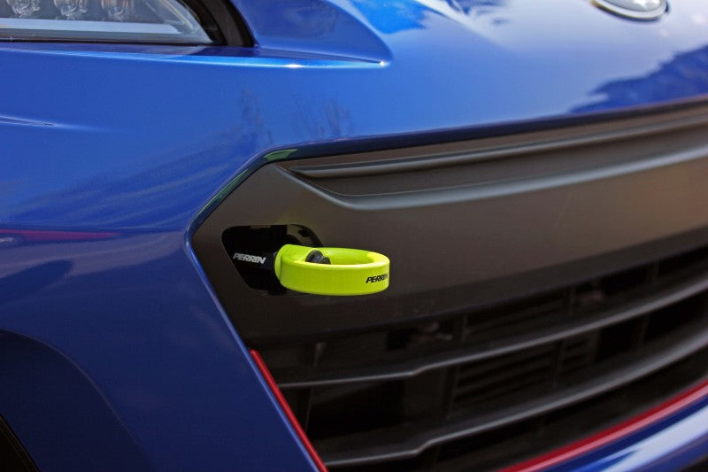 Perrin 18-21 WRX/STI / 13-20 & 2022 BRZ / 17-20 Toyota 86 Front Tow Hook Kit - Neon Yellow