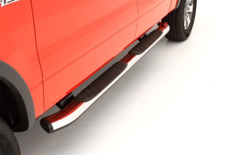 Lund 06-14 Lincoln Mark Lt SuperCrew (87in) 5in. Oval Bent Nerf Bars - Chrome