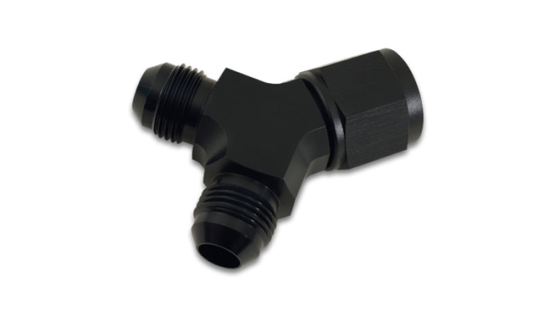 Vibrant -10AN Female x Dual -8AN Male Y-Adapter Fitting - Aluminum