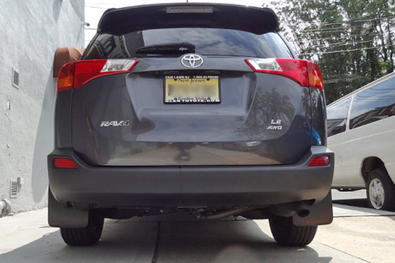 Rally Armor 16-18 Toyota RAV4 Red UR Mud Flap w/ White Logo