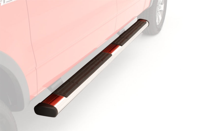 Lund 07-17 Chevy Silverado 1500 Ext. Cab 6in. Oval Straight Chrome Nerf Bars - Chrome