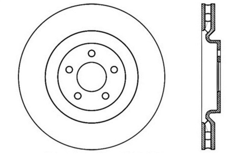 StopTech Slotted & Drilled Sport Brake Rotor